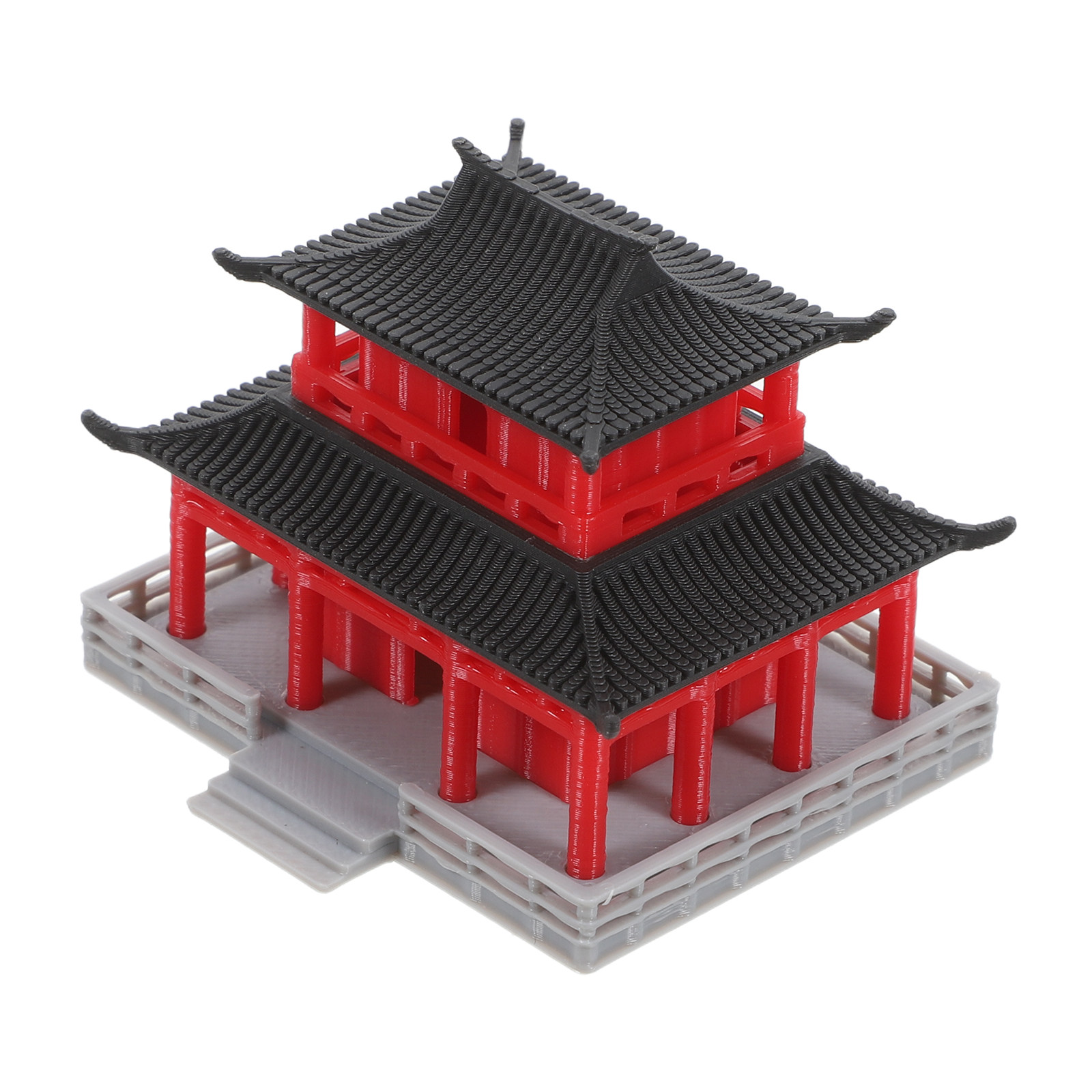Aquarium - Miniaturowa Pagoda w Stylu Chińskiej Architektury