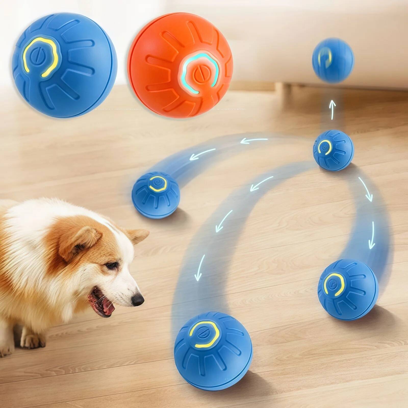 Automatic Moving Dog Ball - Inteligentna piłka dla psa, elektroniczna interaktywna