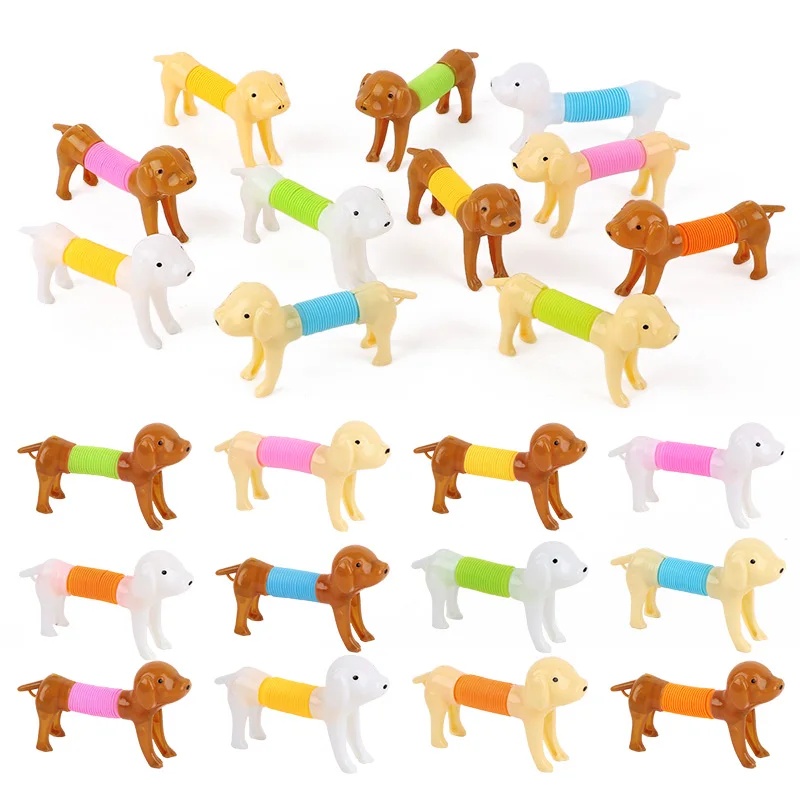 Interactive Squeaky Plush Dog Toy - Wytrzymałe, kolorowe, rozciągliwe zabawki dla psów