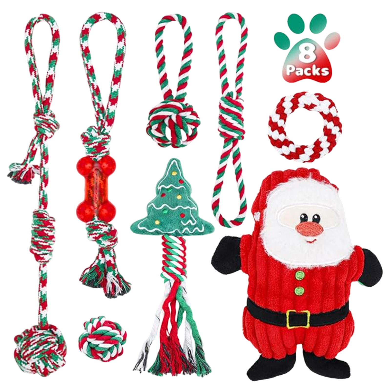Dog Rope Toy Aggressive Chewers - Zestaw sznurkowych zabawek do gryzienia dla