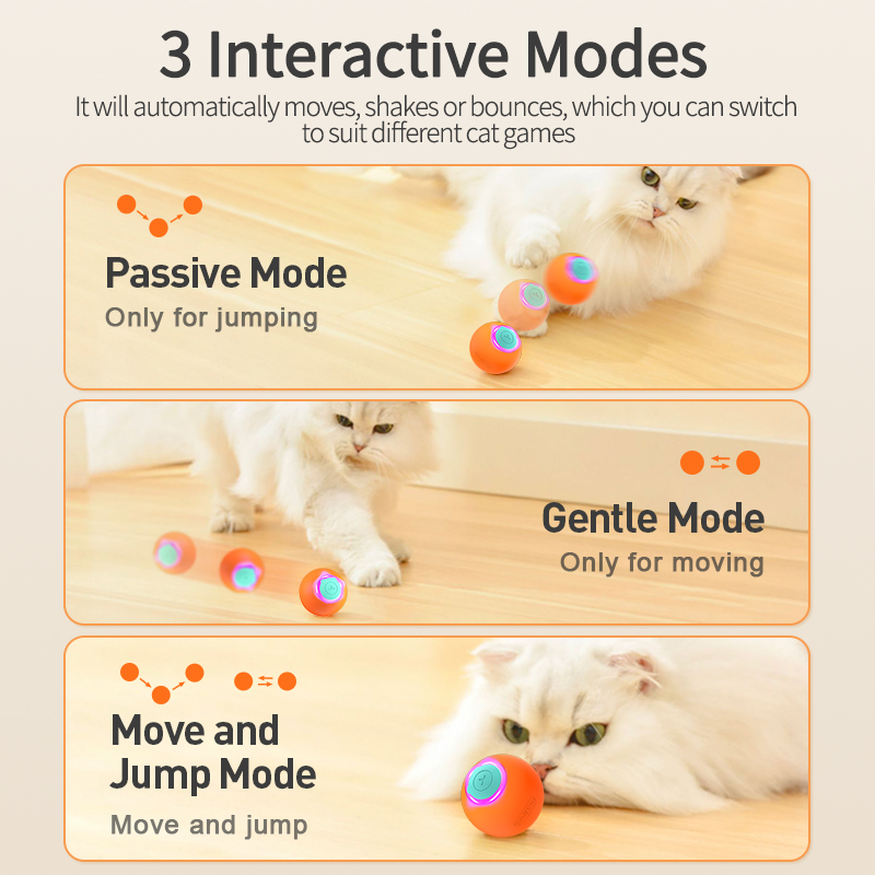 ROJECO zabawki dla kotów intel – Automatic Moving Dog Ball recenzja i cena