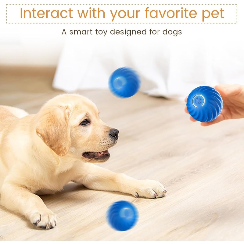 Inteligentna interaktywna zaba – Automatic Moving Dog Ball recenzja i cena