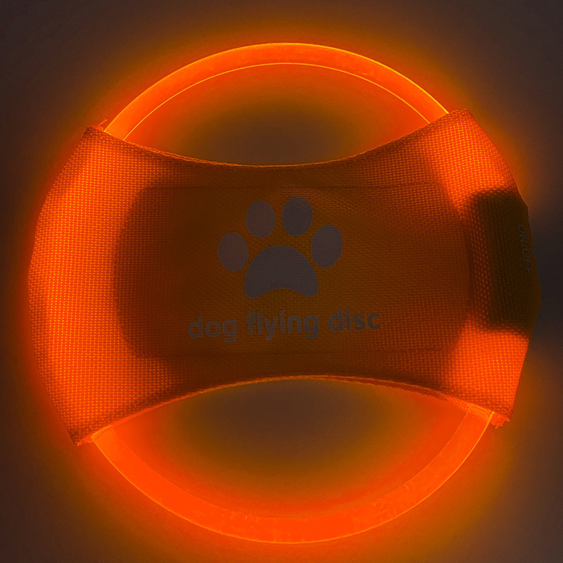 Świecący dysk dla psa LED, zab – Flying Disc Dog Training Toy recenzja i cena