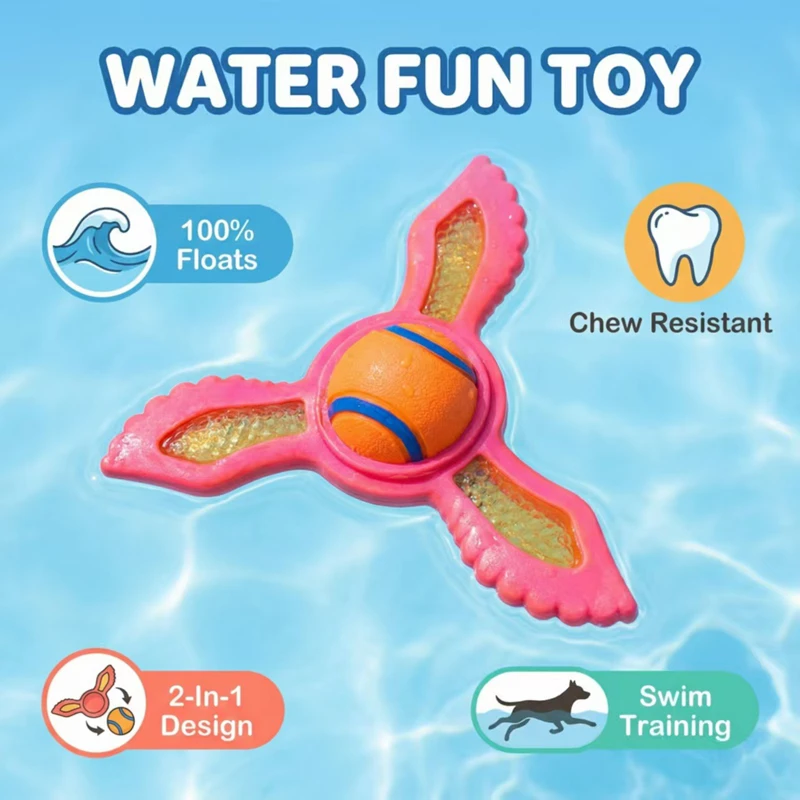 Interaktywna, pływająca dysza  – Flying Disc Dog Training Toy recenzja i cena