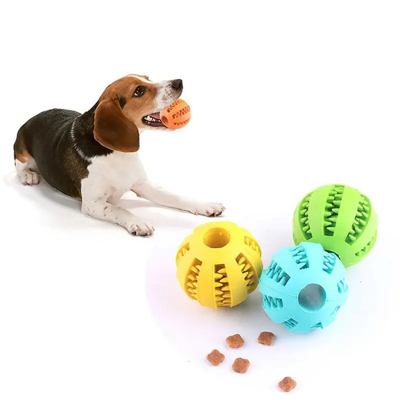 1 szt. Piłka na smakołyki dla  – Rubber Treat Dispensing Dog Toy recenzja i cena